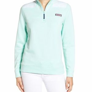 Mint Green Vineyard Vines Quarter Zip Pullover